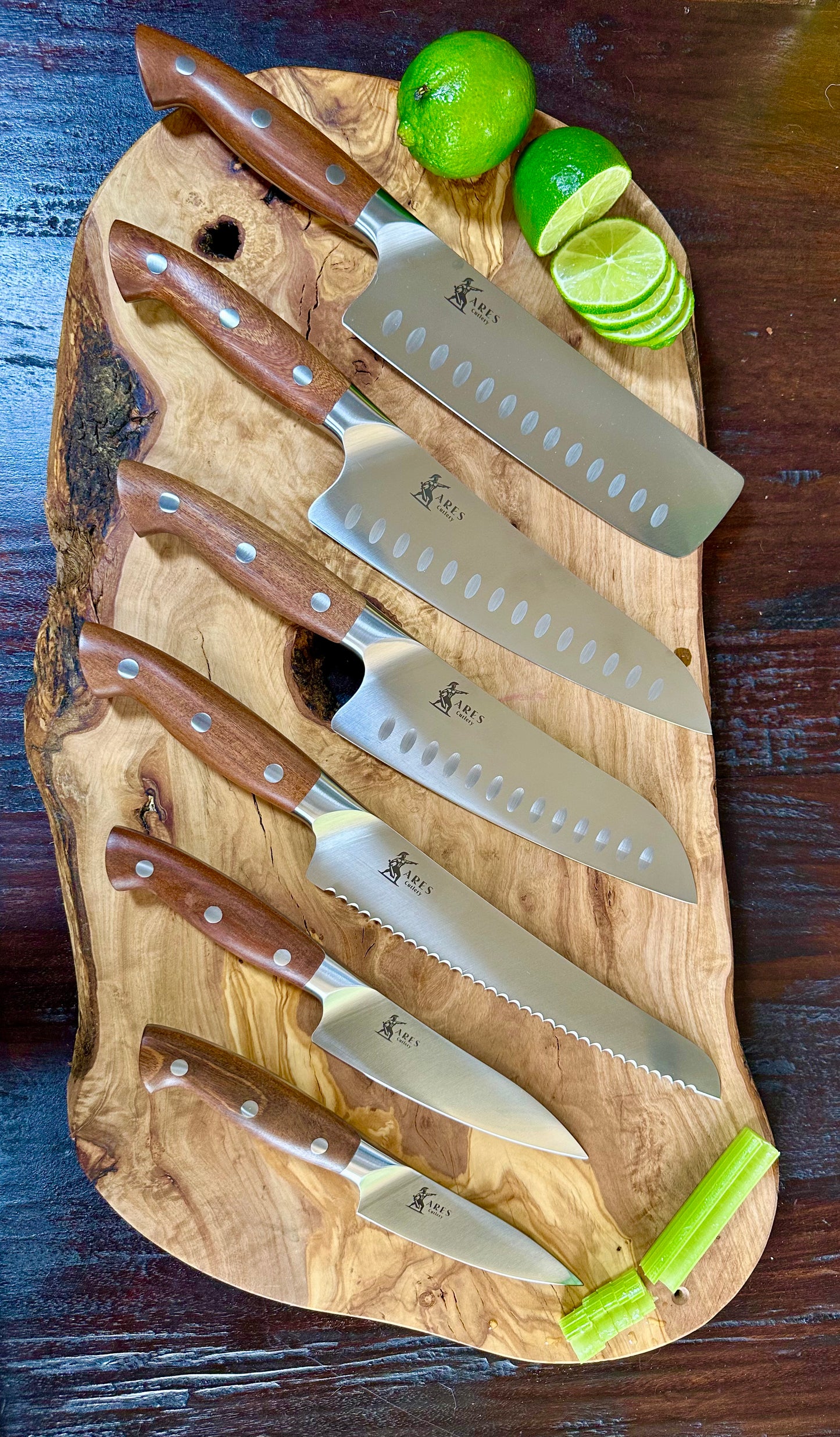 Ares Cutlery 6 piece Chef knife set